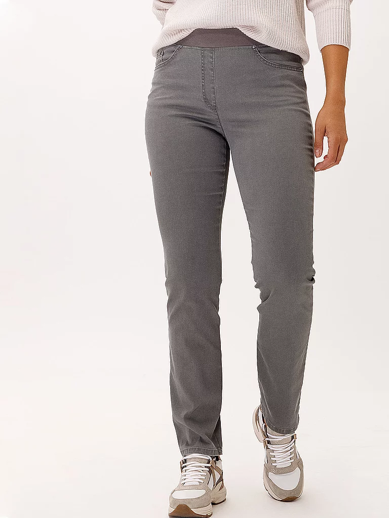 Brax Pamina Slim Fit Women's Pants Grey 36 2